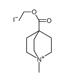 ethyl 1-methyl-1-azoniabicyclo[2.2.2]octane-4-carboxylate,iodide结构式