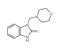 1-(morpholin-4-ylmethyl)-3H-benzoimidazole-2-thione Structure