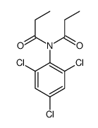 N-propanoyl-N-(2,4,6-trichlorophenyl)propanamide Structure
