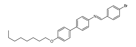 1-(4-bromophenyl)-N-[4-(4-octoxyphenyl)phenyl]methanimine Structure