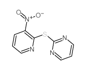 2-[(3-硝基-2-吡啶)硫代]嘧啶结构式