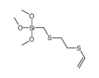 2-ethenylsulfanylethylsulfanylmethyl(trimethoxy)silane结构式