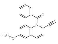 2-Quinolinecarbonitrile,1-benzoyl-1,2-dihydro-6-methoxy- Structure