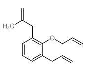 1-(2-methylprop-2-enyl)-2-prop-2-enoxy-3-prop-2-enyl-benzene结构式