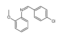 1-(4-chlorophenyl)-N-(2-methoxyphenyl)methanimine结构式