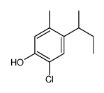 4-butan-2-yl-2-chloro-5-methylphenol结构式