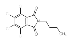 2-butyl-4,5,6,7-tetrachloro-isoindole-1,3-dione Structure