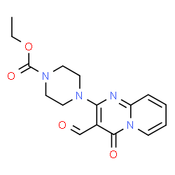 ethyl 4-(3-formyl-4-oxo-4H-pyrido[1,2-a]pyrimidin-2-yl)piperazine-1-carboxylate Structure