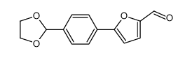 5-[4-(1,3-dioxolan-2-yl)phenyl]furan-2-carbaldehyde Structure