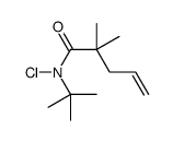N-tert-butyl-N-chloro-2,2-dimethylpent-4-enamide Structure