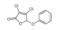 3,4-dichloro-2-phenoxy-2H-furan-5-one结构式