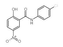 Benzamide,N-(4-chlorophenyl)-2-hydroxy-5-nitro-结构式