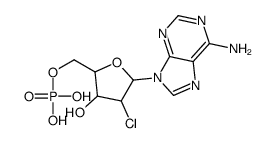 poly(2'-chloro-2'-deoxyadenylic acid) Structure