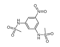 3-methanesuldonamido-5-nitromethanesulfonanilide结构式