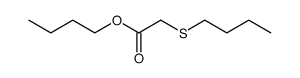 butylsulfanyl-acetic acid butyl ester Structure