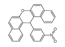 14-(3-nitrophenyl)-14-H-dibenzo[a,j]xanthene结构式