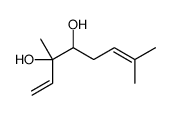 3,7-dimethylocta-1,6-diene-3,4-diol结构式