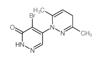 4-bromo-5-(3,6-dimethyl-4H-pyridazin-1-yl)-2H-pyridazin-3-one picture
