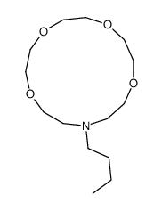 13-butyl-1,4,7,10-tetraoxa-13-azacyclopentadecane结构式