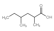 2,4-dimethylhexanoic acid Structure