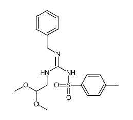 2-benzyl-1-(2,2-dimethoxyethyl)-3-(4-methylphenyl)sulfonylguanidine Structure