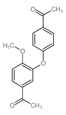 1-[3-(4-acetylphenoxy)-4-methoxy-phenyl]ethanone结构式