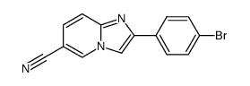 2-(4-bromophenyl)imidazo[1,2-a]pyridine-6-carbonitrile Structure