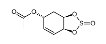 (3aR,5R,7aS)-2-oxido-3a,4,5,7a-tetrahydrobenzo[d][1,3,2]dioxathiol-5-yl acetate结构式
