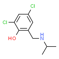2,4-二氯-6-((异丙基氨基)甲基)苯酚结构式