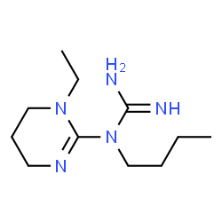 Guanidine, N-butyl-N-(1-ethyl-1,4,5,6-tetrahydro-2-pyrimidinyl)- (9CI) Structure