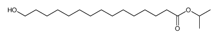 isopropyl 15-hydroxypentadecanoate结构式