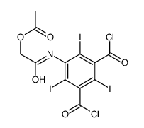 5-[[2-(Acetyloxy)acetyl]amino]-2,4,6-triiodo-1,3-benzenedicarbonyl Dichloride结构式