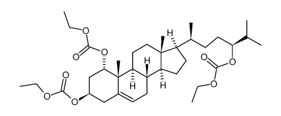 1α,3β,24(R)-triethoxycarbonyloxycholest-5-ene Structure