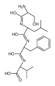 (2S)-2-[[(2S)-2-[[(2S)-2-[[(2S)-2-amino-3-hydroxypropanoyl]amino]-4-methylpentanoyl]amino]-3-phenylpropanoyl]amino]-3-methylbutanoic acid Structure