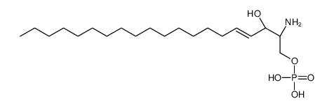 D-赤型-鞘氨醇-1-磷酸酯(C20碱)结构式