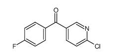 6-chloro-3-(4-fluorobenzoyl)-pyridine结构式