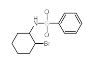 Benzenesulfonamide,N-[(1R,2R)-2-bromocyclohexyl]-, rel- Structure