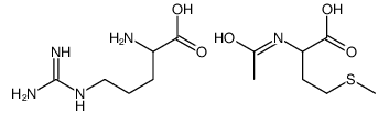 L-arginine, compound with N-acetyl-L-methionine (1:1) Structure