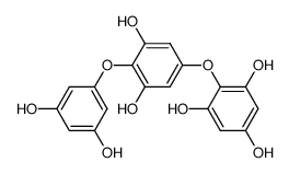 2-(4-(3,5-dihydroxyphenoxy)-3,5-dihydroxyphenoxy)benzene-1,3,5-triol Structure