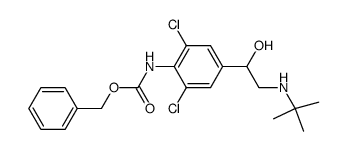 3,5-dichloro-4-benzyloxycarbonylamino-α-(tert-butylaminomethyl)-benzyl alcohol Structure