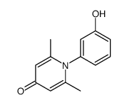 4(1H)-Pyridinone,1-(3-hydroxyphenyl)-2,6-dimethyl-(9CI) structure