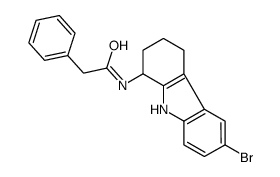 N-(6-bromo-2,3,4,9-tetrahydro-1H-carbazol-1-yl)-2-phenylacetamide Structure