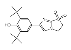 6-(3,5-di-tert-butyl-4-hydroxyphenyl)-2,3-dihydroimidazo<2,1-b>thiazole 1,1-oxide结构式
