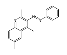 phenyl-(2,4,6-trimethylquinolin-3-yl)diazene结构式