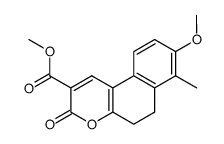 METHYL 8-METHOXY-7-METHYL-3-OXO-5,6-DIHYDRO-3H-BENZO[F]CHROMENE-2-CARBOXYLATE结构式