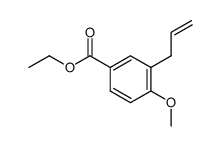 3-allyl-4-methoxy-benzoic acid ethyl ester结构式