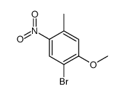 1-溴-2-甲氧基-4-甲基-5-硝基苯结构式