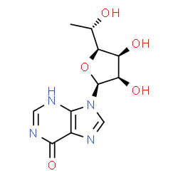 9-(6'-deoxytalofuranosyl)hypoxanthine Structure