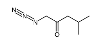 1-azido-4-methylpentan-2-one Structure