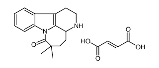 6,6-dimethyl-2,3,3a,4,5,6-hexahydro-3,7a-diazacyclohepta[jk]fluoren-7(1H)-one fumarate结构式